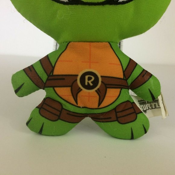 Teenage Mutant Ninja Turtles 8" Raphael Plush Caricature Style Nickelodeon Red - Picture 3 of 11